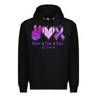 Black Peace Love Cure All Cancers Premium Hoodie - Jasminsmagicworld