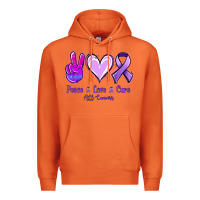 Carrot Peace Love Cure All Cancers Premium Hoodie - Jasminsmagicworld