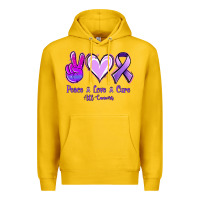 Lemon Peace Love Cure All Cancers Premium Hoodie - Jasminsmagicworld