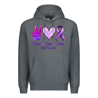 Rock Peace Love Cure All Cancers Premium Hoodie - Jasminsmagicworld