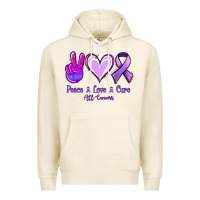 Tofu Peace Love Cure All Cancers Premium Hoodie - Jasminsmagicworld