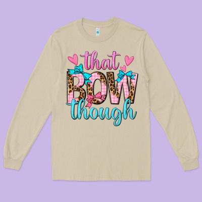 Long Sleeve Tee that bow though
