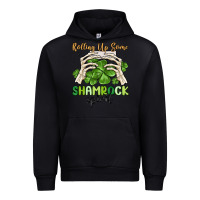 Black rolling up some shamrock spirit Urban Hoodie - MaliasSmallBusiness