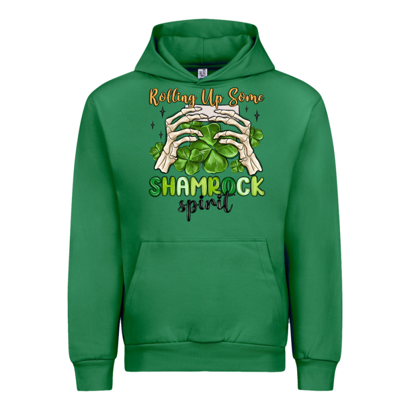 Rolling Up Some Shamrock Spirit Urban Hoodie by MaliasSmallBusiness | Teevron
