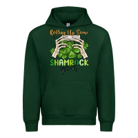 Forest Green rolling up some shamrock spirit Urban Hoodie - MaliasSmallBusiness