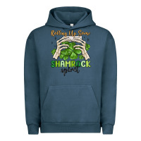 Pigment Midnight Navy rolling up some shamrock spirit Urban Hoodie - MaliasSmallBusiness