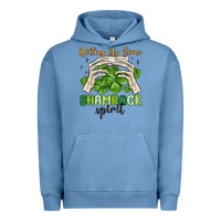 Pigment Pebble Blue rolling up some shamrock spirit Urban Hoodie - MaliasSmallBusiness