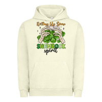 Pigment Pistachio rolling up some shamrock spirit Urban Hoodie - MaliasSmallBusiness