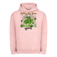 Pigment Salmon rolling up some shamrock spirit Urban Hoodie - MaliasSmallBusiness