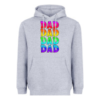 Heather Grey lgbtq dad Heavyweight Hoodie - HRA Design Shop