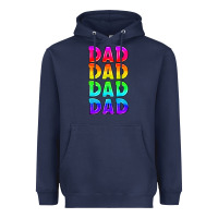 Navy lgbtq dad Heavyweight Hoodie - HRA Design Shop