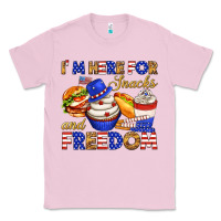 Bubblegum Pink i m here for snacks and freedom Classic Tee - texasbilliewilder