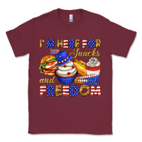 Burgundy i m here for snacks and freedom Classic Tee - texasbilliewilder