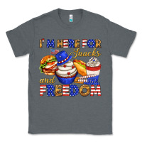 Charcoal Heather i m here for snacks and freedom Classic Tee - texasbilliewilder