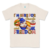 Natural i m here for snacks and freedom Classic Tee - texasbilliewilder