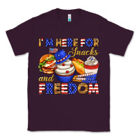 Plum i m here for snacks and freedom Classic Tee - texasbilliewilder