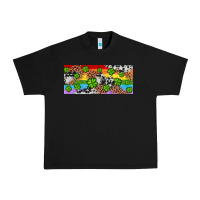 Black Western St. Patrick's Day Shamrock Rainbow Urban Heavy Tee - Artiststas