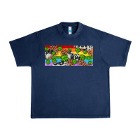 Navy Western St. Patrick's Day Shamrock Rainbow Urban Heavy Tee - Artiststas