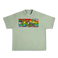 Oil Green Western St. Patrick's Day Shamrock Rainbow Urban Heavy Tee - Artiststas