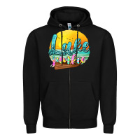 Black lake junkie Zipper Hoodie - texasbilliewilder