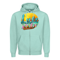 Seafoam lake junkie Zipper Hoodie - texasbilliewilder
