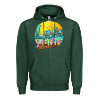 Sports Green lake junkie Zipper Hoodie - texasbilliewilder