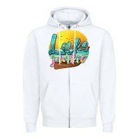 White lake junkie Zipper Hoodie - texasbilliewilder