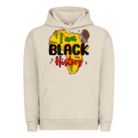 Pigment French Oak i am black history Urban Hoodie - MaliasSmallBusiness