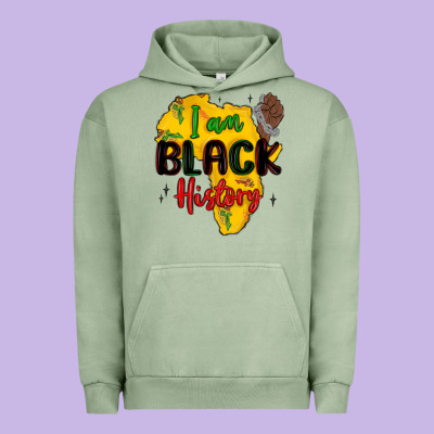 I Am Black History Urban Hoodie Designed By Maliassmallbusiness