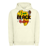 Pigment Pistachio i am black history Urban Hoodie - MaliasSmallBusiness