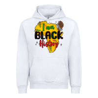 White i am black history Urban Hoodie - MaliasSmallBusiness