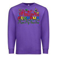 Purple autism grandma i love my grandson Premium Sweatshirt - Artiststas