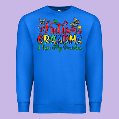 Autism Grandma I Love My Grandson Premium Sweatshirt Designed By Artiststas
