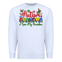 White autism grandma i love my grandson Premium Sweatshirt - Artiststas