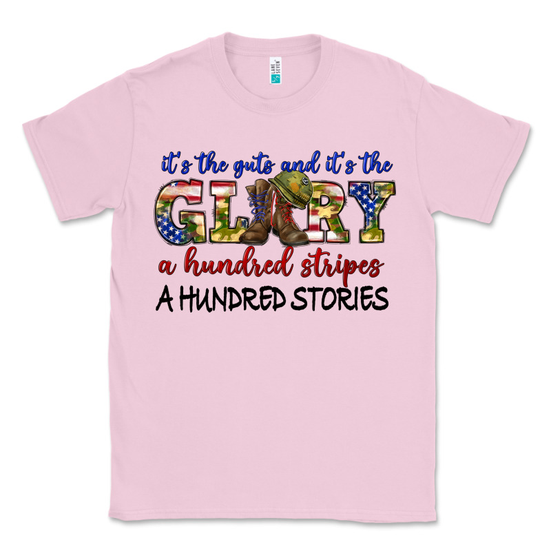 Its The Guts And Its The Glory A Hundred Stripes Classic Tee by texasbilliewilder | Teevron