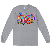 Heather Grey autism acceptance Long Sleeve Tee - Zillion Design Studio