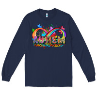 Navy autism acceptance Long Sleeve Tee - Zillion Design Studio