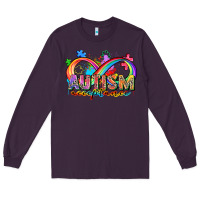 Plum autism acceptance Long Sleeve Tee - Zillion Design Studio