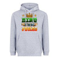 Heather Grey king of the jokes Heavyweight Hoodie - HRA Design Shop