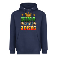 Navy king of the jokes Heavyweight Hoodie - HRA Design Shop