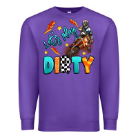 Purple let's play dirty Premium Sweatshirt - Artiststas