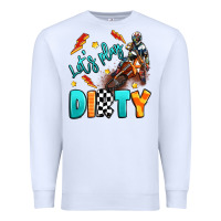 White let's play dirty Premium Sweatshirt - Artiststas