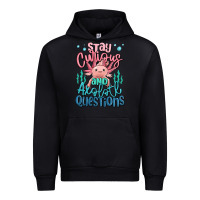 Black stay curious and axolotl questions Urban Hoodie - MaliasSmallBusiness