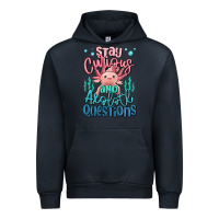 Navy stay curious and axolotl questions Urban Hoodie - MaliasSmallBusiness