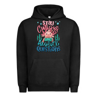 Pigment Black stay curious and axolotl questions Urban Hoodie - MaliasSmallBusiness
