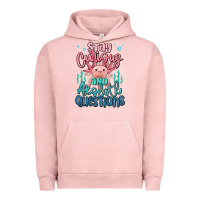 Pigment Salmon stay curious and axolotl questions Urban Hoodie - MaliasSmallBusiness