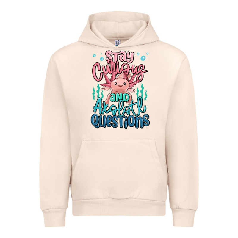 Stay Curious And Axolotl Questions Urban Hoodie by MaliasSmallBusiness | Teevron