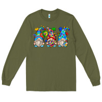 Army Green autism gnomes Long Sleeve Tee - Zillion Design Studio