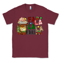 Burgundy fa la la la latte Classic Tee - Zillion Design Studio