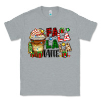 Heather Grey fa la la la latte Classic Tee - Zillion Design Studio